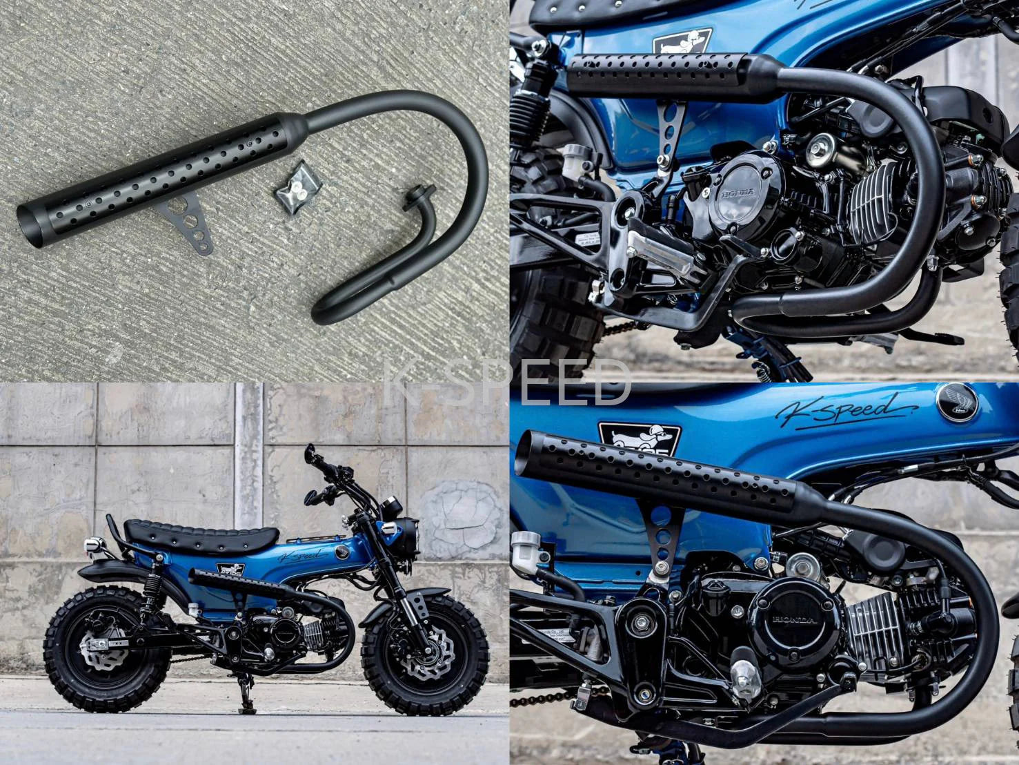 DAX125 純正マフラー、ミラー、シート セット DAX125 純正マフラー、ミラー、シート セット