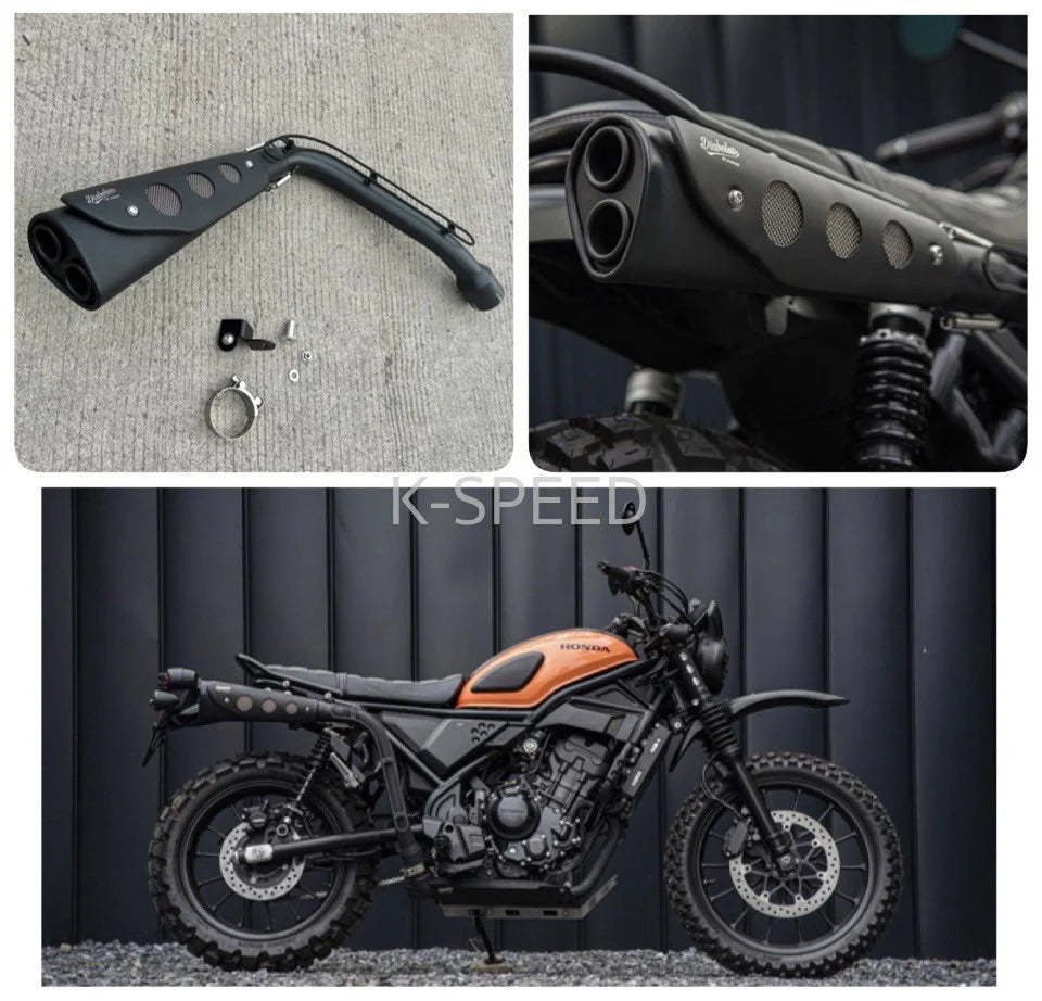 K-SPEED CL34J スリップオンマフラー CL250 CL500 K-SPEED CL34J スリップオンマフラー FOR HONDA CL250 - DOPE