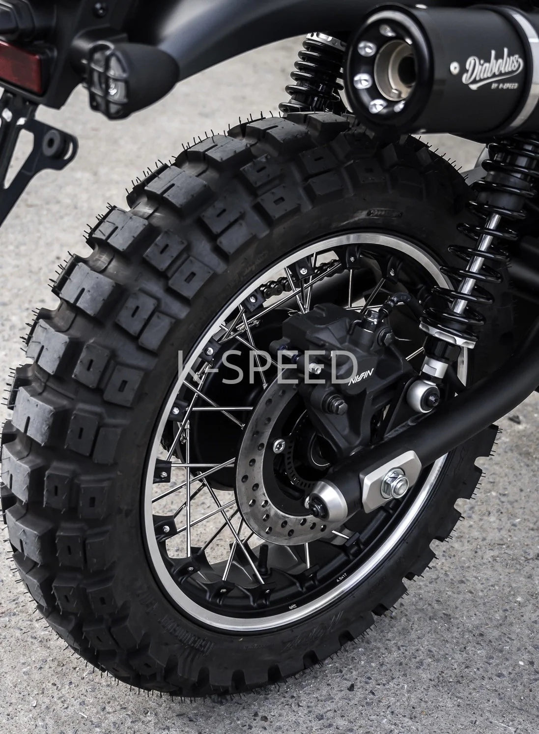ホンダ CL250-500用 仰っ マフラー K-SPEED Diabolus製 ホンダ CL250-500用 仰っ マフラー K-SPEED Diabolus製