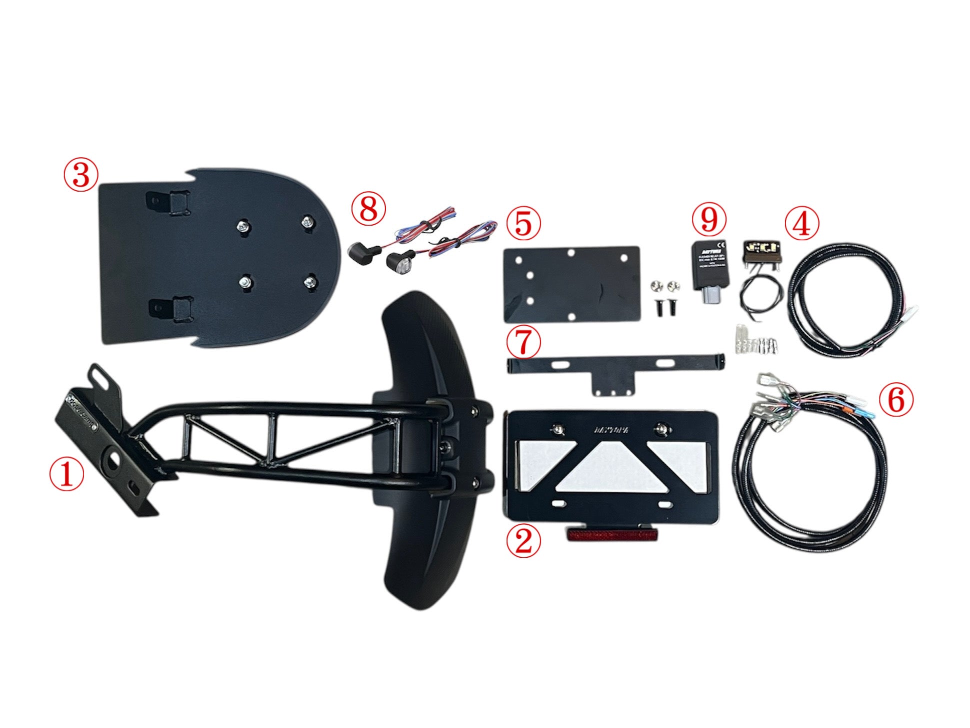 DOPE-CL311 フェンダーレステールランプキット（ばら売り） for CL250~500