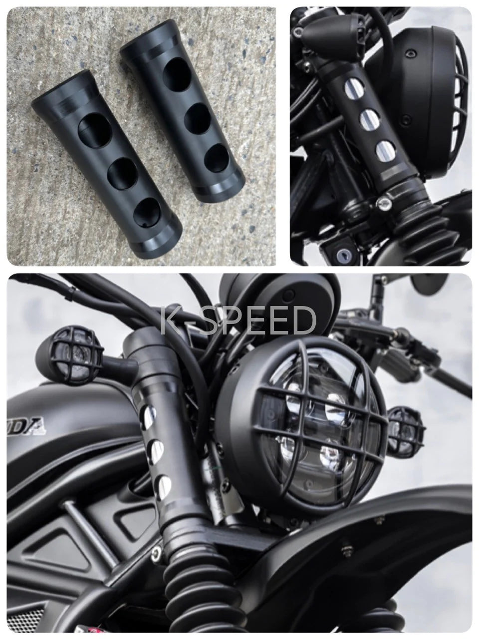 K-SPEED CL15 フロントフォークカバー FOR HONDA CL250~500 - DOPE K-SPEED CL15 フロントフォークカバー FOR HONDA CL250~500 - DOPE