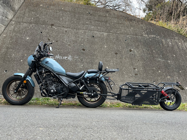 バイクトレーラー組み立て済み名義変更書類有り走行100キロほど 美品 TR-SW-001 ARDトレーラー シングルホイール - DOPE