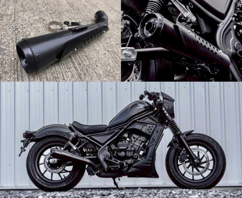 K-SPEED-RB0204J Bazooka Slip on for Honda Rebel 250 Year2023~
