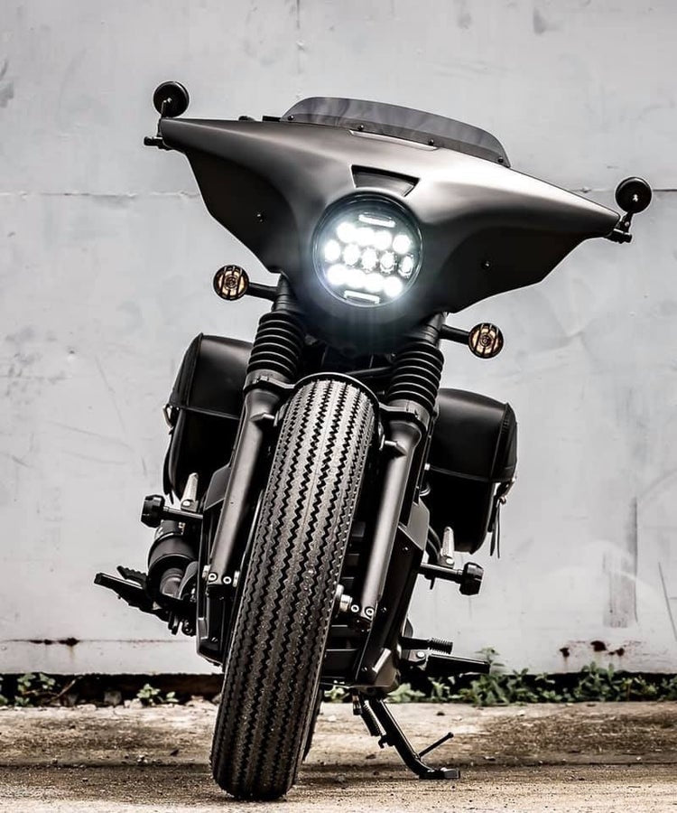 MOTOBOX レブル250 500 ヘッドライト 縦目 LED２灯化 キット - バイク