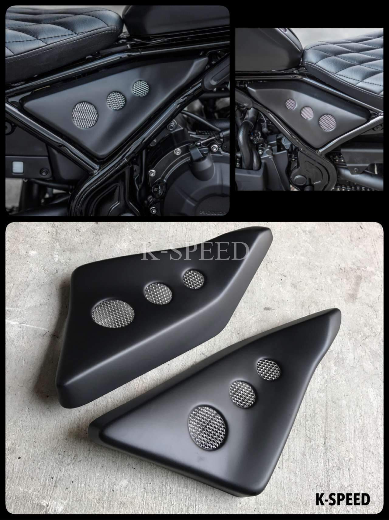 K-SPEED-RB0012 チェーンカバー for Rebel250~500 - DOPE